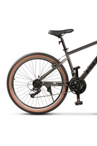 Bicicleta MTB Velors Mercury V26301G GriNegru, Schimbator spate Carpat, Roti 26 Inch, Manete Schimbator Rotative, 21 viteze, Frane Mecanice Disc fataspate - 4