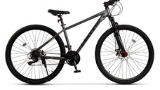 Bicicleta MTB Velors Rambler V29311A GriNegru, roti 29 inch, 21 viteze, inaltime utilizator 175-190 cm, greutate suportata 120 kg