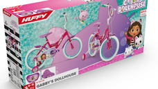 Bicicleta pentru copii 4-6 ani Huffy Gabbys Dollhouse 16 inch cu roti ajutatoare