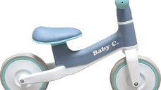 Bicicleta pentru copii Baby Care Balance Bike X11 Turquoise fara pedale, Sa din piele ecologica, cosulet de depozitare, Roti din spuma cauciucata EVA, Greutate admisa 30 kg