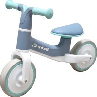Bicicleta pentru copii Baby Care Balance Bike X11 Turquoise fara pedale, Sa din piele ecologica, cosulet de depozitare, Roti din spuma cauciucata EVA, Greutate admisa 30 kg - 2