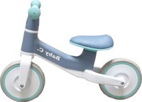 Bicicleta pentru copii Baby Care Balance Bike X11 Turquoise fara pedale, Sa din piele ecologica, cosulet de depozitare, Roti din spuma cauciucata EVA, Greutate admisa 30 kg - 3