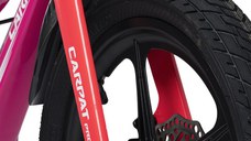 Bicicleta pentru copii Carpat PRO C16144B 16 inch FucsiaRoz 4-6 ani Cadru aluminiu cu Suspensie, Frane mecanice disc, Aparatoare lant, Janta Magneziu, Aparatori noroi fataspate, Sonerie