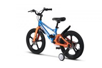 Bicicleta pentru copii Carpat PRO C18144B 18 inch AlbastruPortocaliu 5-7 ani Cadru aluminiu cu Suspensie, Frana spate tambur, frana fata V-Brake, Aparatoare lant, Janta Magneziu, Aparatori noroi fataspate, Sonerie - 3