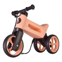 Bicicleta pentru copii Funny Wheels Rider SuperSport Pastel Apricot 2 in 1 fara pedale, 18+ luni, pneuri si manere de cauciuc, 4 nivele de reglaj pe inaltime, greutate admisa 25 kg - 4