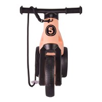 Bicicleta pentru copii Funny Wheels Rider SuperSport Pastel Apricot 2 in 1 fara pedale, 18+ luni, pneuri si manere de cauciuc, 4 nivele de reglaj pe inaltime, greutate admisa 25 kg - 1