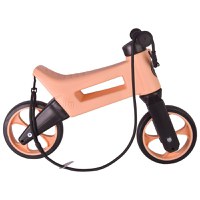 Bicicleta pentru copii Funny Wheels Rider SuperSport Pastel Apricot 2 in 1 fara pedale, 18+ luni, pneuri si manere de cauciuc, 4 nivele de reglaj pe inaltime, greutate admisa 25 kg - 2
