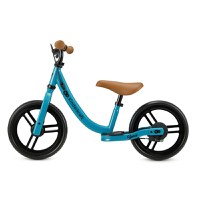 Bicicleta pentru copii Kinderkraft Space Deep Blue fara pedale, cu suport picioare, frana de mana, greutate admisa 35 kg - 1