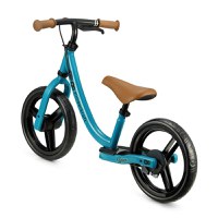 Bicicleta pentru copii Kinderkraft Space Deep Blue fara pedale, cu suport picioare, frana de mana, greutate admisa 35 kg - 2