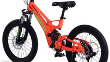 Bicicleta pentru copii MTB-FS Carpat C20344A PortocaliuVerde, roti 20, inaltime utilizator 120-155 cm, greutate suportata 80 kg