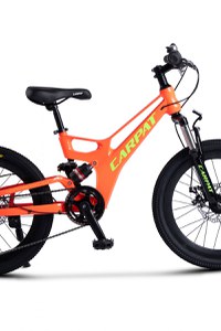 Bicicleta pentru copii MTB-FS Carpat C20344A PortocaliuVerde, roti 20, inaltime utilizator 120-155 cm, greutate suportata 80 kg - 4