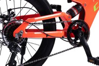 Bicicleta pentru copii MTB-FS Carpat C20344A PortocaliuVerde, roti 20, inaltime utilizator 120-155 cm, greutate suportata 80 kg - 6
