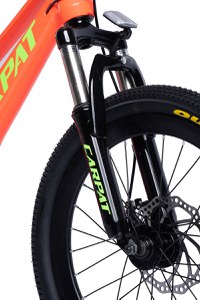 Bicicleta pentru copii MTB-FS Carpat C20344A PortocaliuVerde, roti 20, inaltime utilizator 120-155 cm, greutate suportata 80 kg - 7