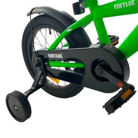 Bicicleta pentru copii Procart Verde 14 inch, roti ajutatoare detasabile, cadru otel 21.5 cm, manere cauciucate, ghidonsa reglabile - 3