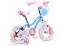 Bicicleta pentru copii Royal Baby StarGirl Albastru 2-4 ani, Roti 12 Inch, Frana fata V-Brake, Spate Tambur, Roti Ajutatoare - 6