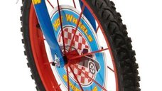 Bicicleta pentru copii Toimsa Hot Wheels 16 inch cu roti ajutatoare, suport si sticla de apa