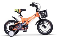 Bicicleta pentru copii Velors V1401A portocaliu, roti 14 inch, varsta 3-5 ani, inaltime utilizator 90-105 cm, greutate suportata 80 kg - 1