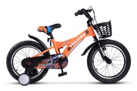 Bicicleta pentru copii Velors V1601A Portocaliu, roti 16 inch, 4-6 ani, 16 viteze, inaltime utilizator  100-115 cm , greutate suportata 60 kg - 1