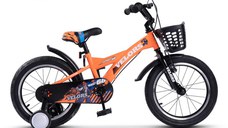 Bicicleta pentru copii Velors V1601A Portocaliu, roti 16 inch, 4-6 ani, 16 viteze, inaltime utilizator  100-115 cm , greutate suportata 60 kg