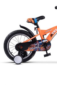 Bicicleta pentru copii Velors V1601A Portocaliu, roti 16 inch, 4-6 ani, 16 viteze, inaltime utilizator  100-115 cm , greutate suportata 60 kg - 3