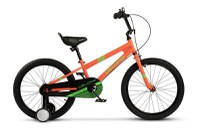 Bicicleta pentru copii Velors V2003B PortocaliuVerde, roti 20 inch, inaltime utilizator 120-135 cm, greutate suportata 80 kg - 1