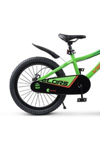 Bicicleta pentru copii Velors V20345A VerdePortocaliu 7-10 ani, Frane mecanice pe disc, Aparatoare lant, Aparatori noroi fataspate, Roti 20 inch, Cadru Otel - 3