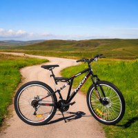 Bicicleta Procart MTB Rosu full suspension, 26 inch, 21 viteze, sistem de franare pe disc, cadru otel - 3