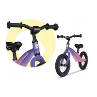 Bicicleta usoara fara pedale Lionelo cu roti gonflabile 12 inch Bart Air Pink Violet - 6