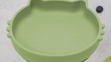 Bol din silicon AppeKids Kitty II Raw Green