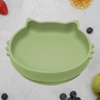 Bol din silicon AppeKids Kitty II Raw Green - 1