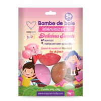 Bombe de baie efervescente pentru copii Delicious Sweets 3 buc EasyCare - 1