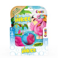 Bombe de baie Inkee 3 bucati asortate in forma de Flamingo Craze - 2