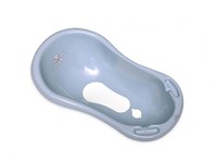 Cada baie 84 cm cu dop de scurgere si baza antialunecare Bear Dark Blue - 1