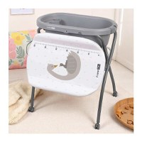 Cadita de baie FreeON Swan cu hamac pentru nou nascut si masa de infasat, roti, suport metalic - 5