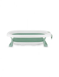Cadita pliabila cu dop de scurgere Momi Nata Green - 1