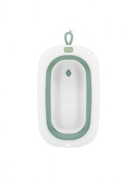 Cadita pliabila cu dop de scurgere Momi Nata Green - 2