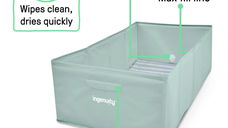 Cadita pliabila pentru calatorii Ingenuity Tuckaway Travel Tub Sage