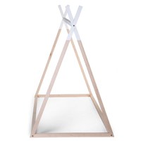 Cadru pat Tipi Childhome 90x200 cm lemn natural alb - 2