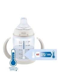 Cana cu cioc din silicon Nuk First Choice 150 ml 6-18 luni Disney roz - 1