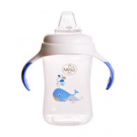 Cana cu manere si cioc de silicon Minut Baby 300 ml 6+ bleu - 1