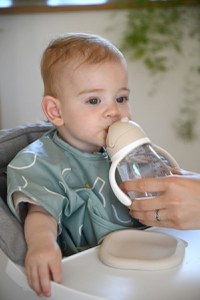 Cana cu pai din tritan Beaba 300 ml Clay - 2
