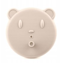 Cana din silicon pentru copii, Kidnort, cu manere laterale, pai flexibil si capac anti-scurgere, 200 ml, Retter Mjolk Bej - 4