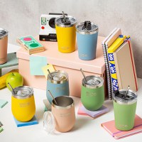 Cana termoizolanta cu pai Nava roz 360 ml - 4