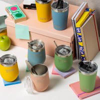 Cana termoizolanta cu pai Nava roz 360 ml - 6