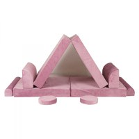 Canapea playset modular Premium Velvet spuma roz - 5