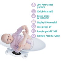 Cantar digital corporal 2in1 Easycare Baby pentru bebe si mama - 2