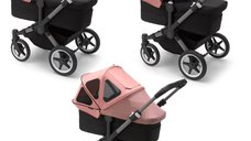 Capotina cu extensie plasa insecte Bugaboo Donkey morning pink