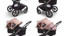 Capotina cu extensie plasa insecte Bugaboo Fox 5 Fox Cub Lynx morning pink