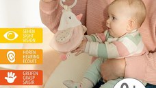 Carticica din plus pentru bebelusi Pasare pastel