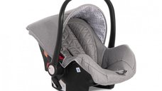 Carucior 2 in 1 cu cos auto Storm - Cadru din aluminiu Opaline Grey